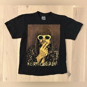 Vintage The Maxx Rocks Kurt Cobain Nirvana Double Sided T-shirt